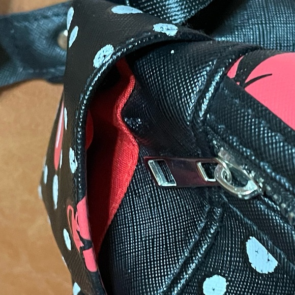 Disney Minnie Mouse Themed Small Black Backpack Bag - Picture 4 of 6